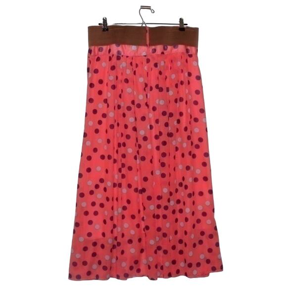 Hamle Pink Red Polka Dot Skirt Size Large - Picture 3 of 4